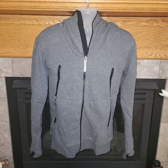 Bench Full Zip Warm Jacket Hoodie Sherpa Lined with Thumbholes - Picture 1 of 6